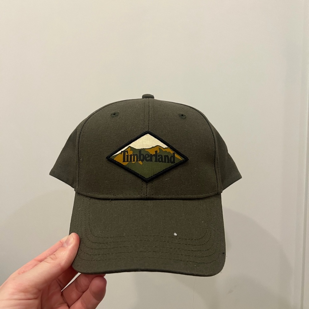 Timberland 100% Cotton Olive Green Cap